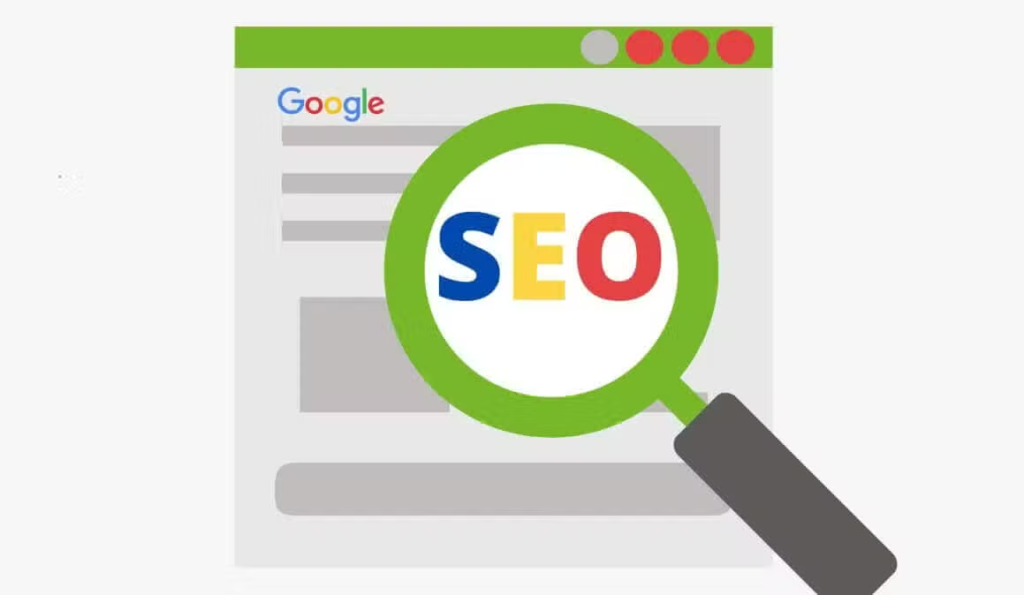Ilustración animada de SEO.